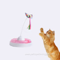 interactive cat toy plastic electric rotate cat toys